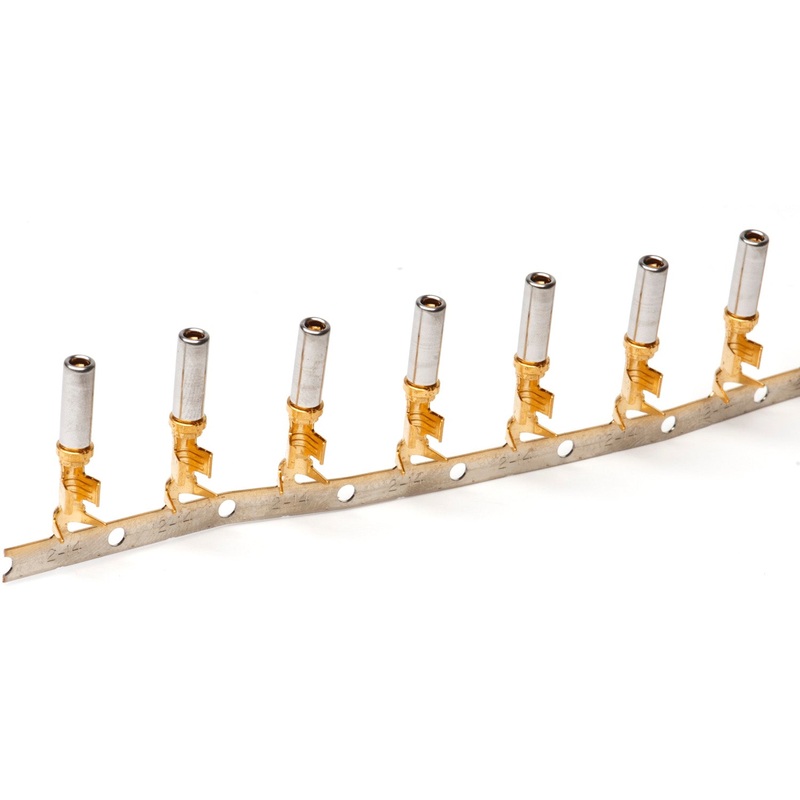 1062-12-0144 – Stamped & Formed Socket – Size 12 – 12-14 AWG, .113-.176 Insulation, 25 Amps, Gold Plated, Qty – 1 Socket