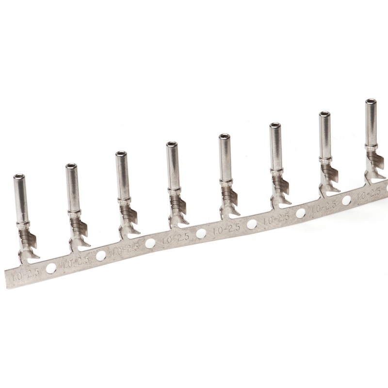 1062-16-1222 – Stamped & Formed Socket – Size 16  – 12-16 AWG, .075-.140 Insulation, 13 Amps, Nickel Plated, Qty – 1 Socket