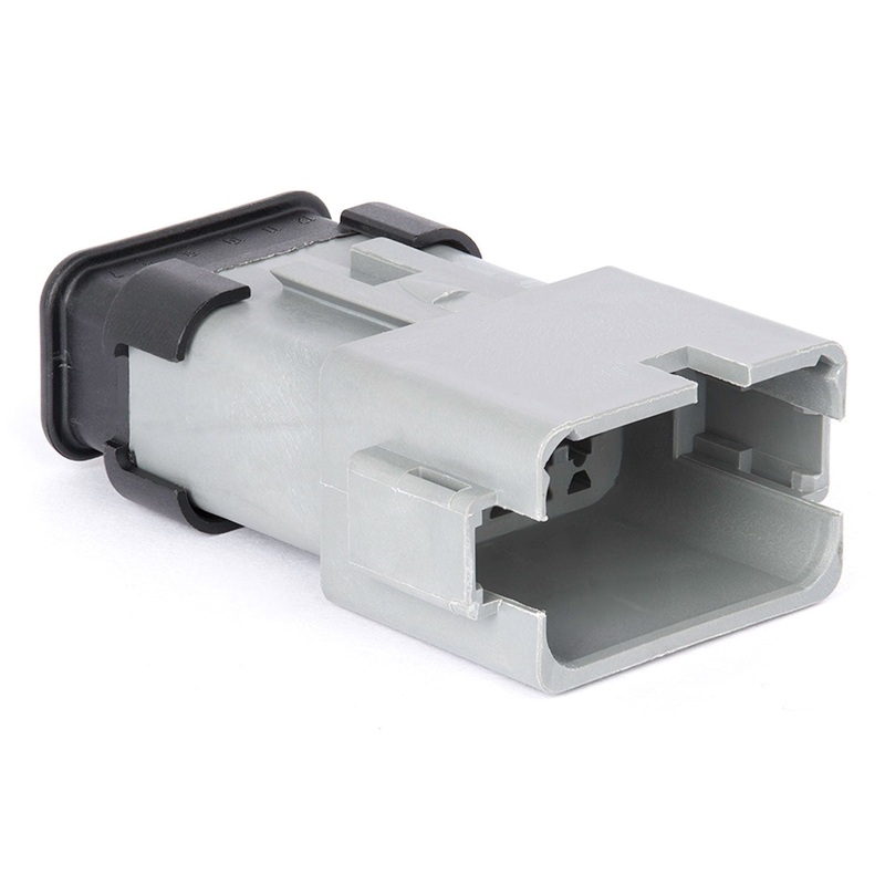 AT04-12PA-SR01GRY – AT/SR01 Series – 12 Pin Receptacle – A Key, Gray