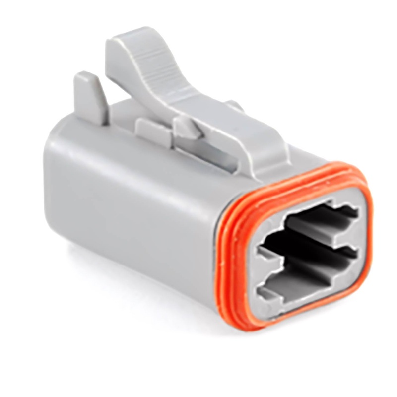 AT06-4S – AT Series – 4 Socket Plug – No Key, Gray