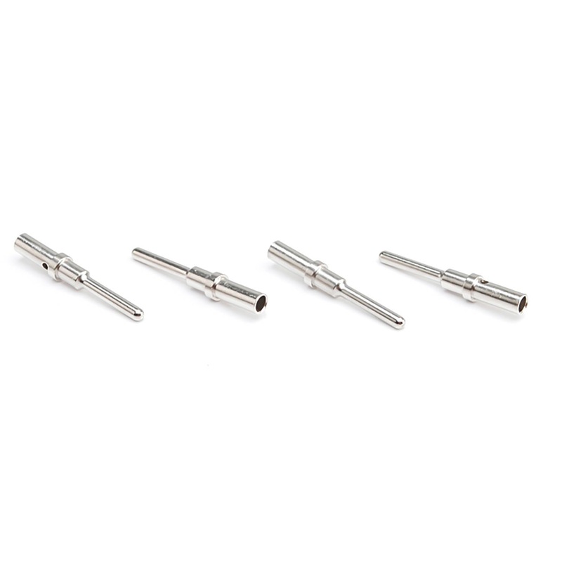 AT60-215-16141 – AT Series – Size 16 – Solid Pin, 14-16 AWG, Green Stripe, Nickel Plated