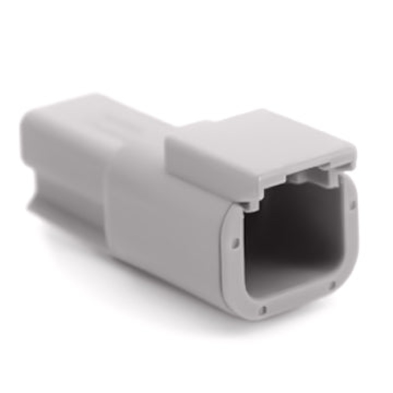 ATM04-2P – ATM Series – 2 Pin Receptacle – Gray