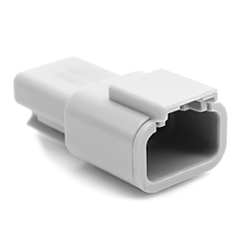 ATM04-3P – ATM Series – 3 Pin Receptacle – Gray