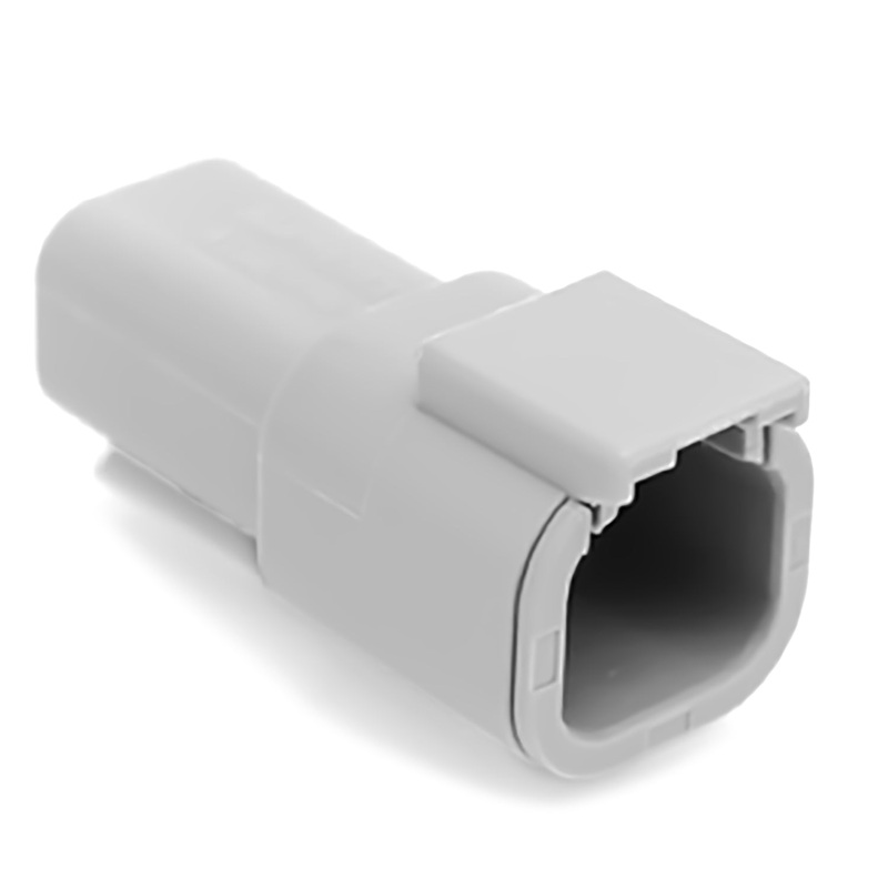 ATM04-4P – ATM Series – 4 Pin Receptacle – Gray
