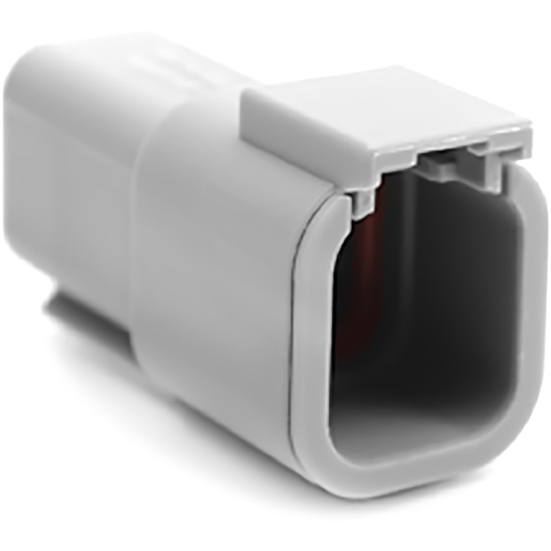ATM04-6P – ATM Series – 6 Pin Receptacle – Gray