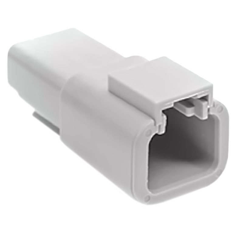 ATP04-2P – ATP Series – 2 Pin Receptacle – Gray