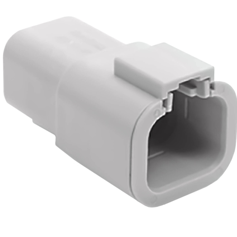 ATP04-4P – ATP Series – 4 Pin Receptacle – Gray