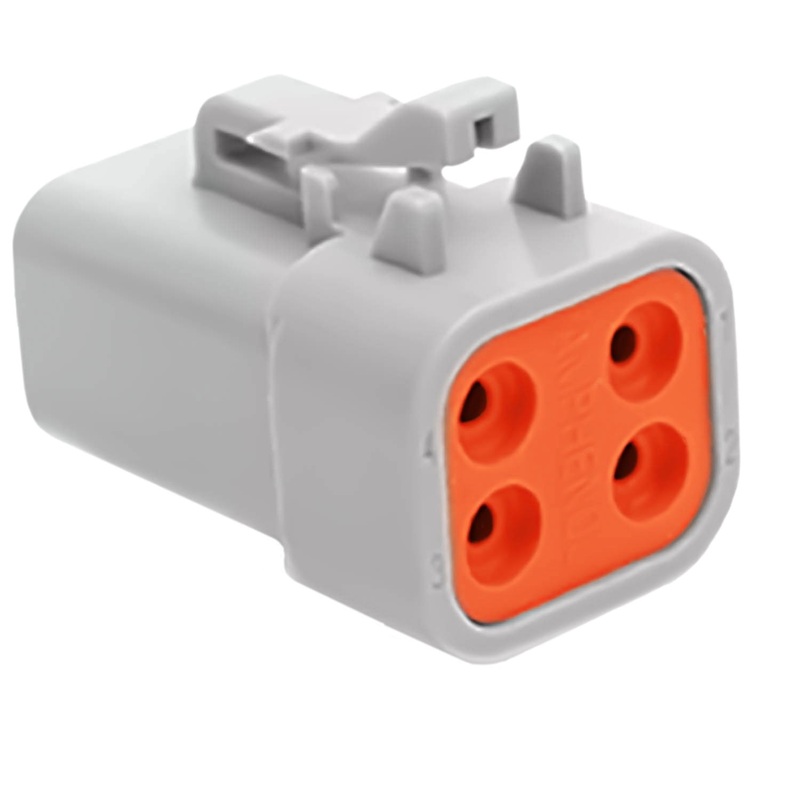 ATP06-4S – ATP Series – 4 Socket Plug – Gray