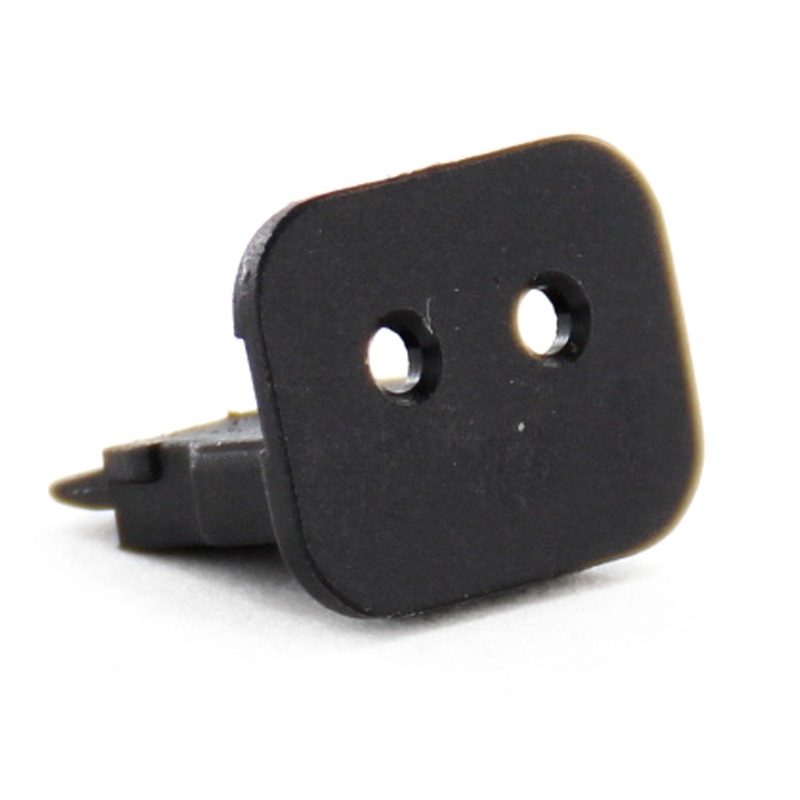 AW2S-LED – AT Series – 2 Socket Wedgelock – Black  (For use with 2 Way LED Connectors)