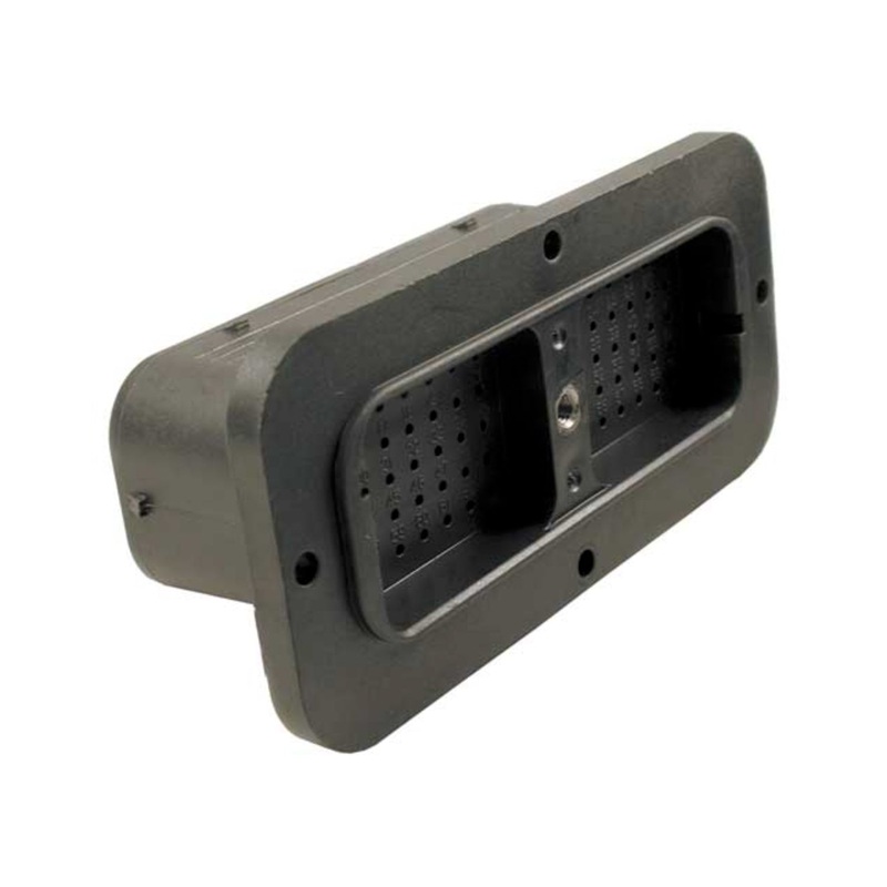 DRC12-70PAE – DRC Series – 70 Pin Receptacle –  A Key, E Seal, Flange, Black