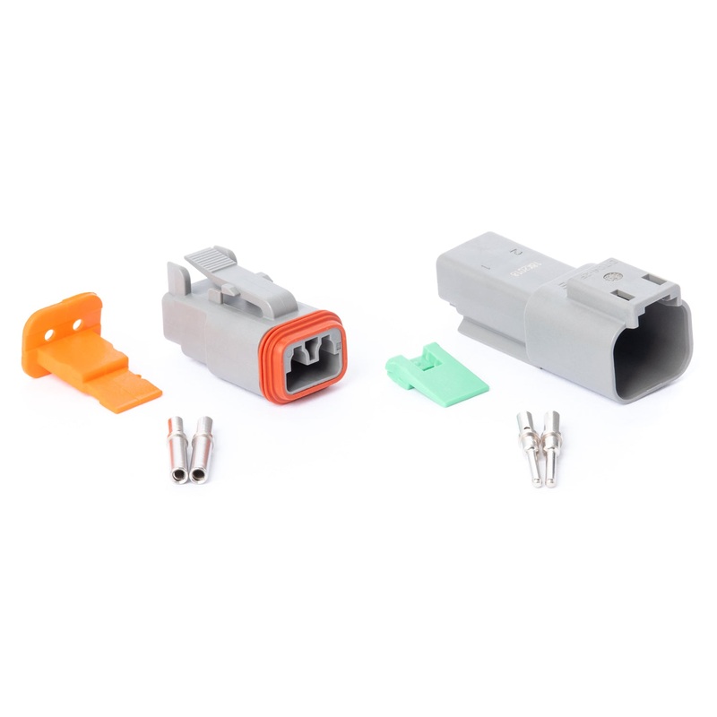 DT02GY-K – DT Series – 2 Pin Solid Contact Connector Kit