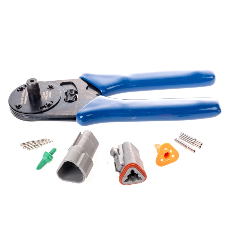 DT03GY-CT – DT Series – 3 Pin Solid Contact Connector Kit w/ Crimper