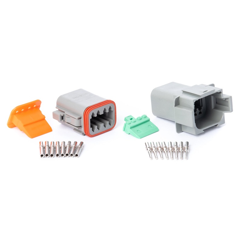 DT08GY-K – DT Series – 8 Pin Solid Contact Connector Kit