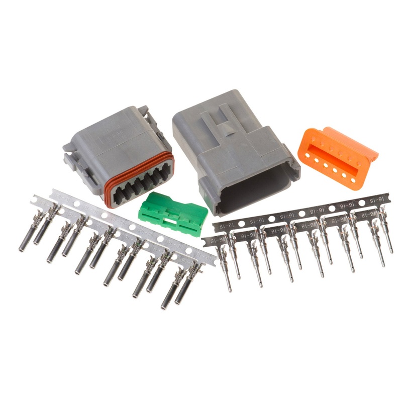 DT12GY – DT Series – 12 Pin Stamped and Formed Contact  Connector Kit