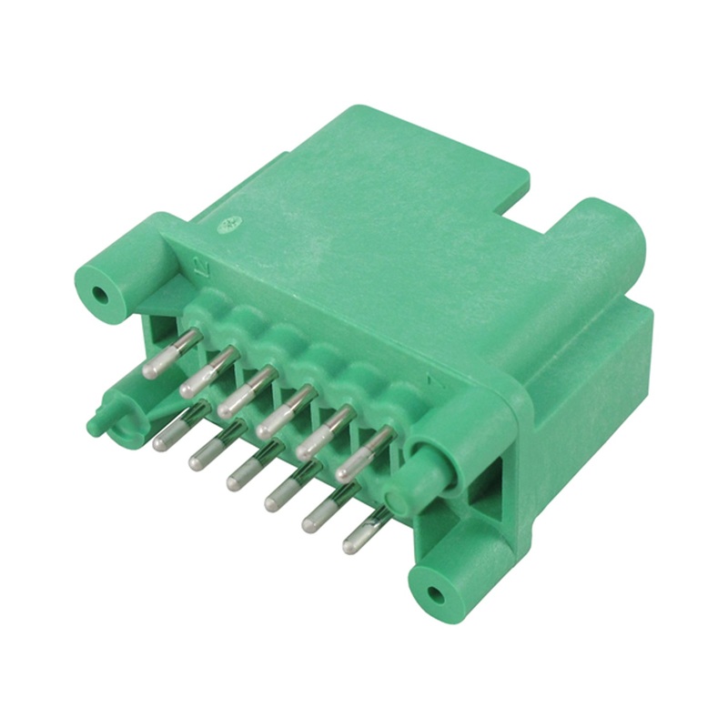 DTF15-12PC – DTF – Receptacle – 12 Way, Size 16, Straight Molded Pins, Flangeless, PCB Mount, C Key