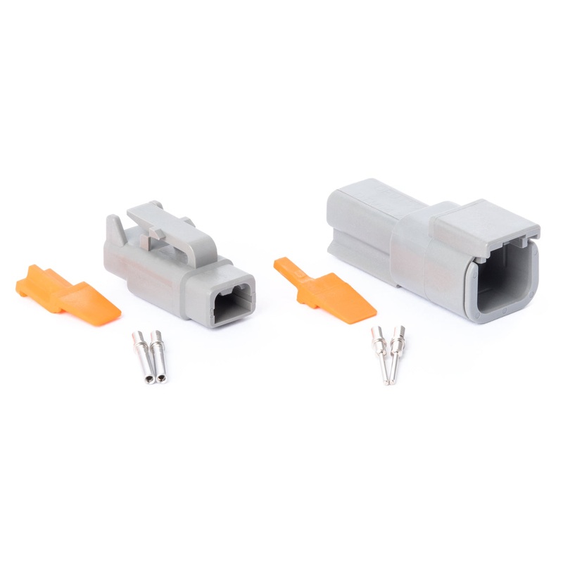 DTM02GY-K – DTM Series – 2 Pin Solid Contact Connector Kit
