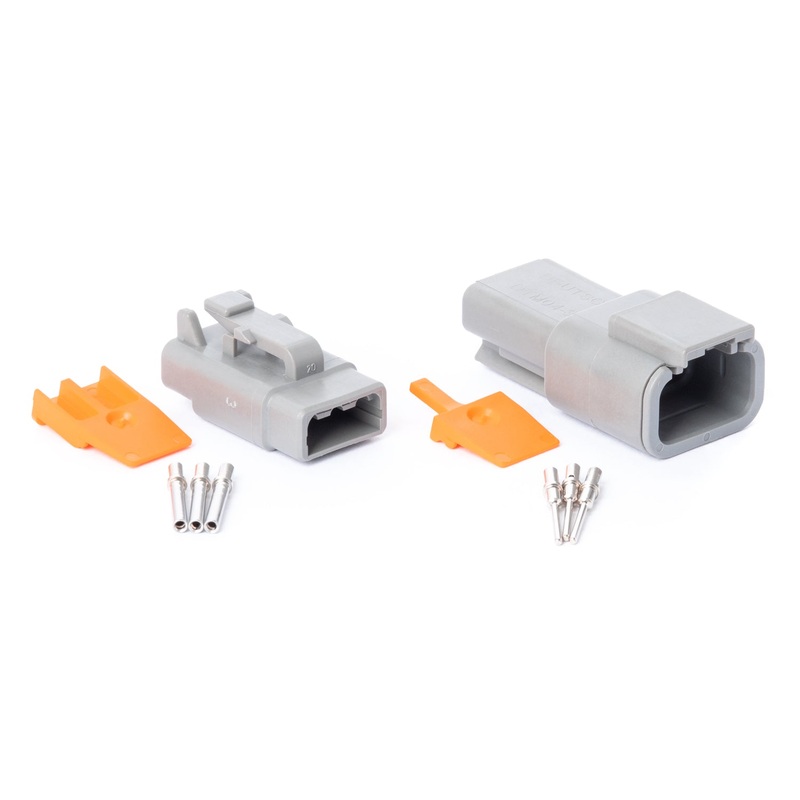 DTM03GY-K – DTM Series – 3 Pin Solid Contact Connector Kit