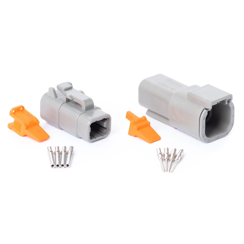 DTM04GY-K – DTM Series – 4 Pin Solid Contact Connector Kit