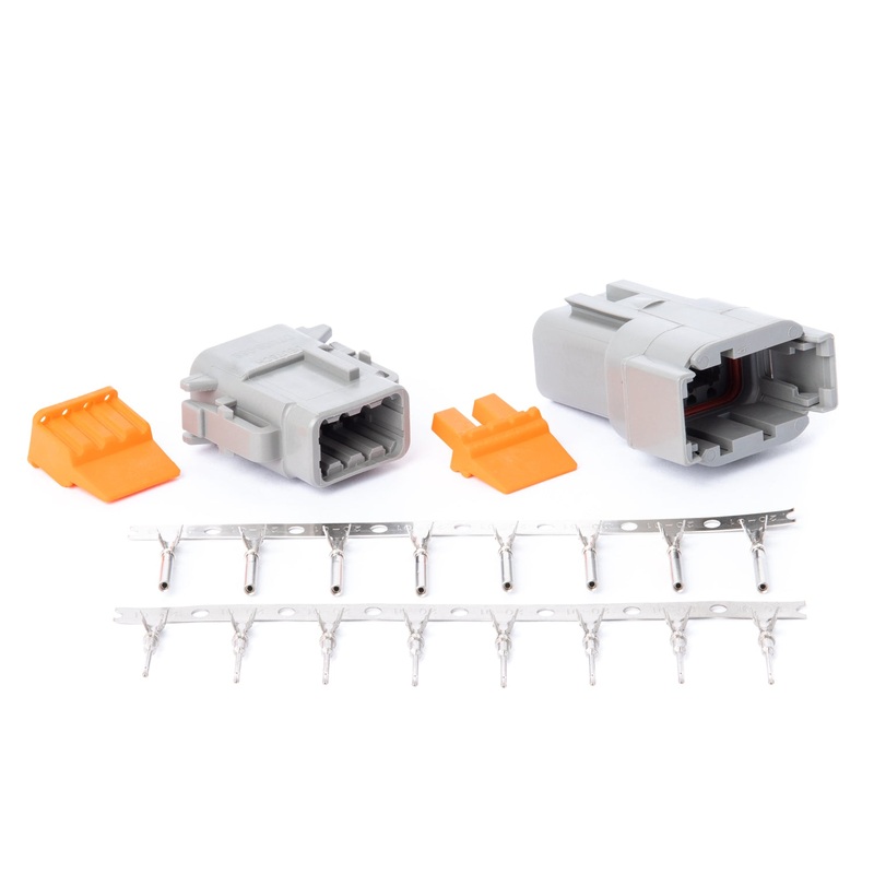 DTM08GY – DTM Series – 8 Pin Stamped and Formed Contact Connector Kit