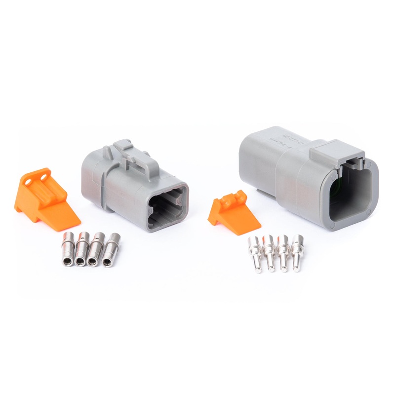 DTP04GY-K – DTP Series – 4 Pin Solid Contact Connector Kit