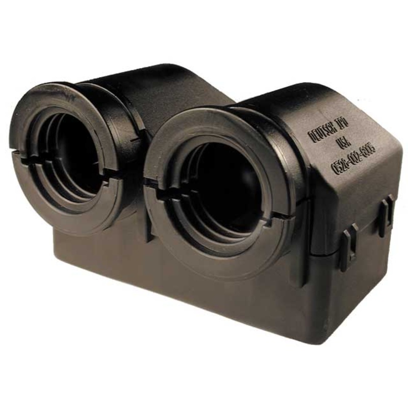 0528-002-6005 – DRC Series – 60 Cavity Plug Backshell – 90, Black