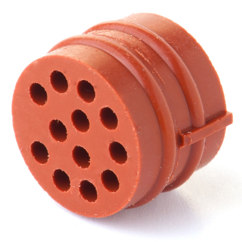429621-12 – Quick Connect Series – Wire Seal, 12 Cavity, Orange