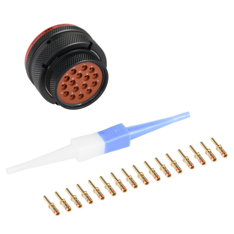 AS620-16PN – AS Series – Plug Kit – Shell Size 20, 16 Cavity, Size 16 Pins, 14-20 AWG, Red
