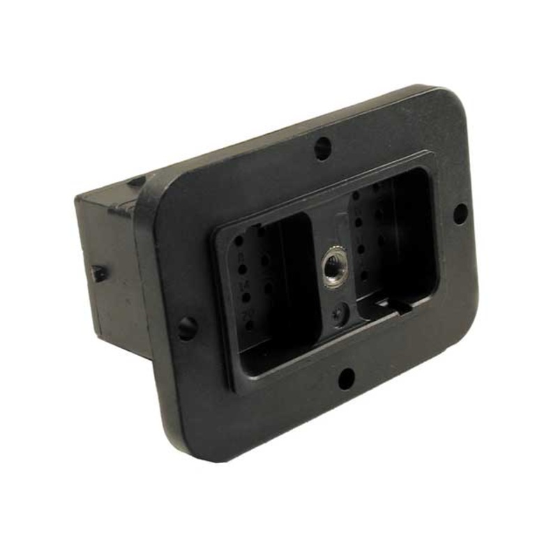 DRC12-24PA – DRC Series – 24 Pin Receptacle –  A Key, Flange, Black