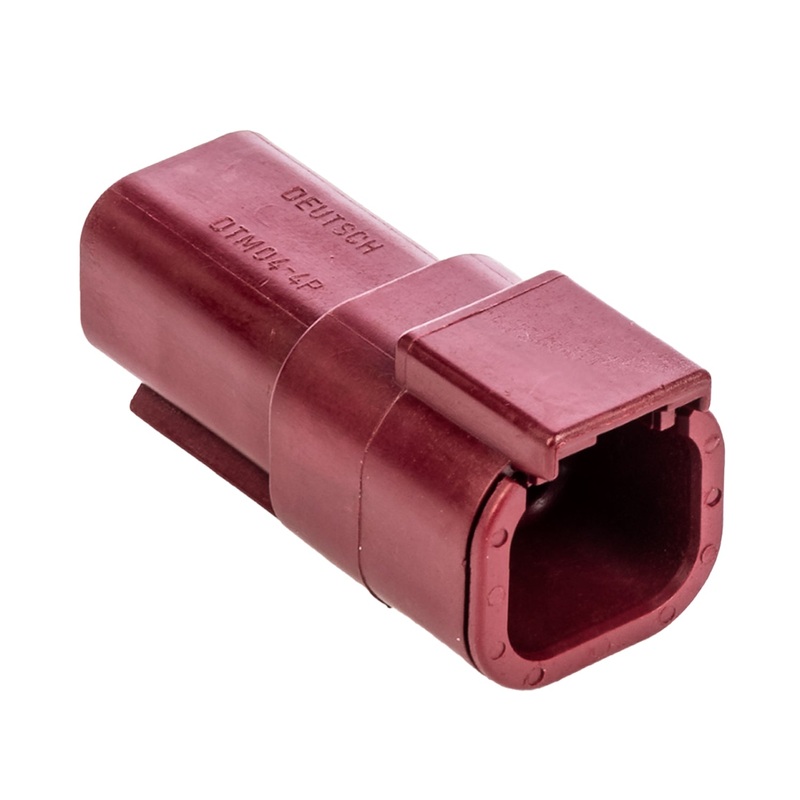 DTM04-4P-RD – DTM Series – 4 Pin Receptacle – Red