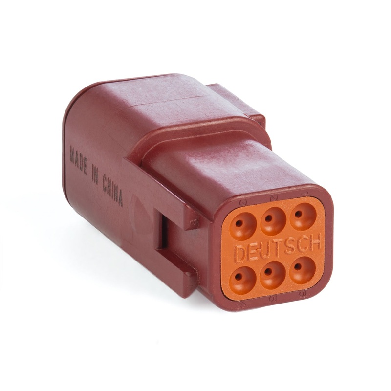 DTM04-6P-RD – DTM Series – 6 Pin Receptacle – Red