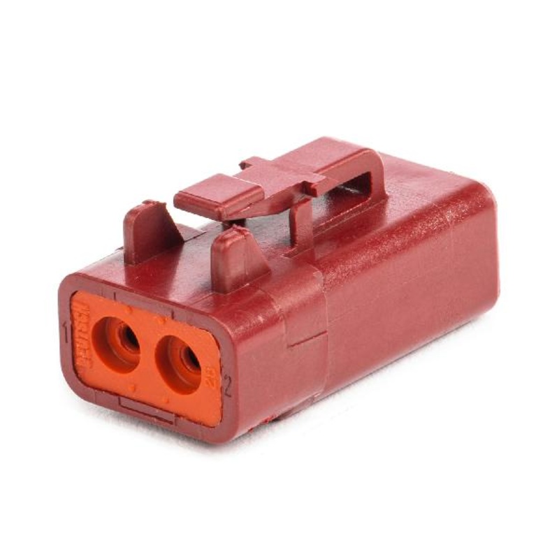 DTP06-2S-RD – DTP Series – 2 Socket Plug – Red