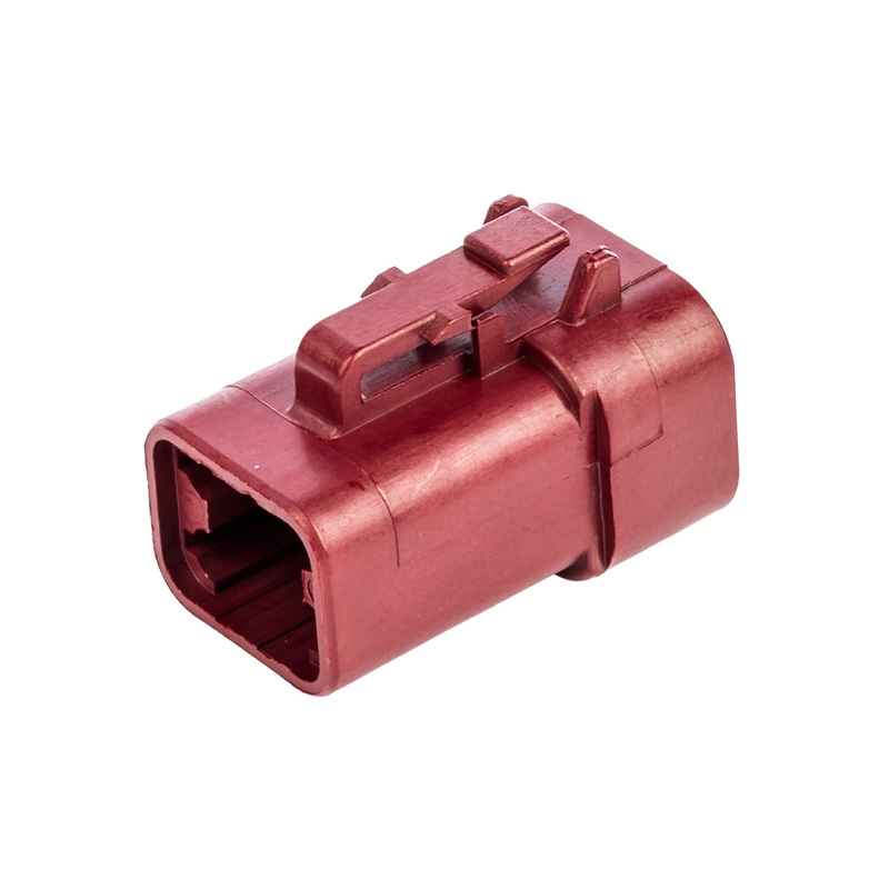DTP06-4S-RD – DTP Series  – 4 Socket Plug – Red