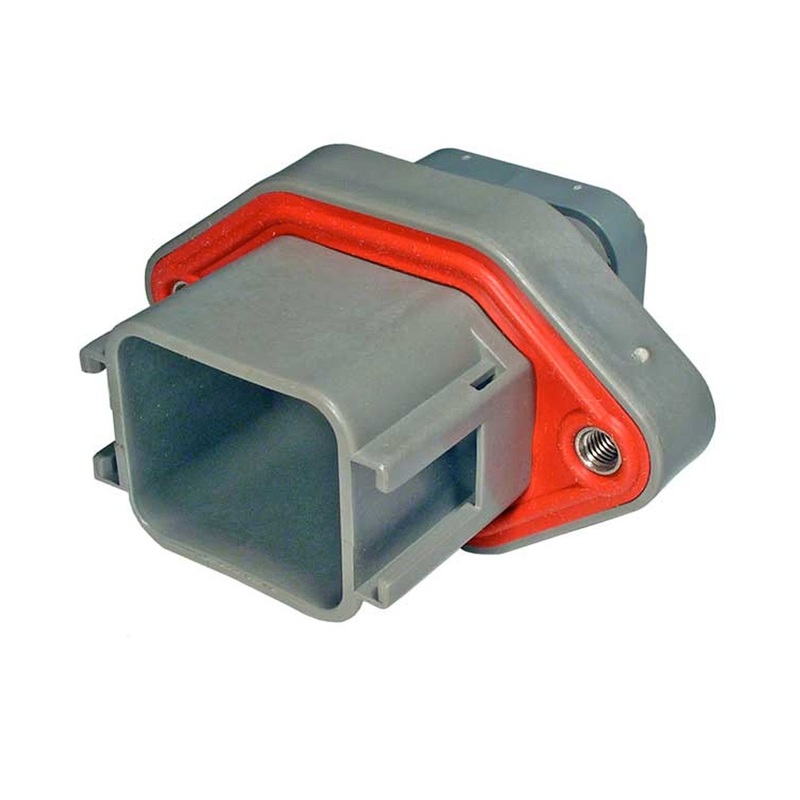 DTV02-18PA – DTV Series – 18 Pin Receptacle –  Sealed Flange, Gasket, End Cap, A Key, Gray