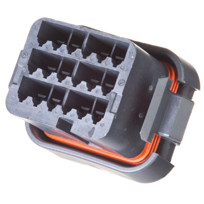 DTV06-18SB – DTV Series  – 18 Socket Plug –  End Cap, B Key, Black