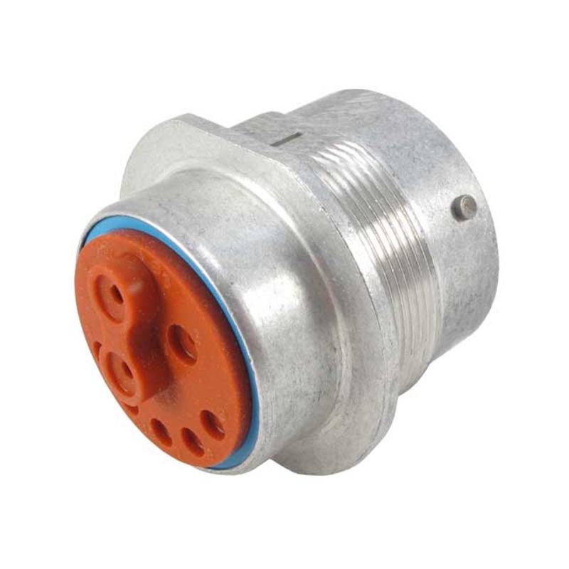 HD34-24-91PE – HD30 Series – 9 Pin Receptacle – 24 Shell, E Seal, HDBox Arrangement, Flange