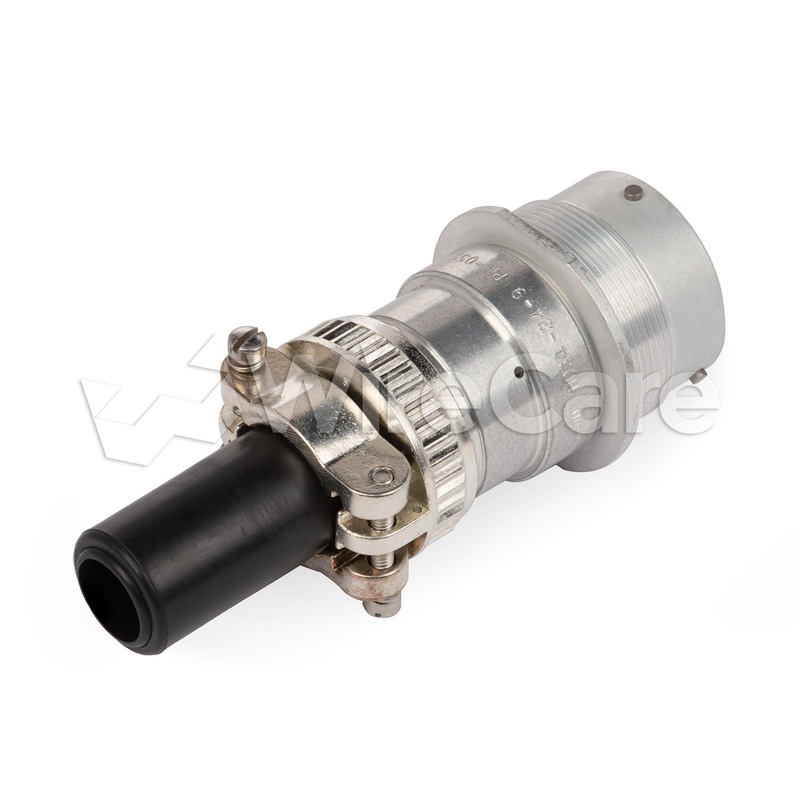 HD34-24-91PN-059 – HD30 Series – 9 Pin Receptacle – 24 Shell, N Seal, HDBox Arrangement, Cable Clamp, Flange