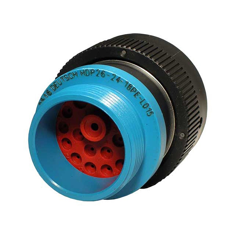 HDP26-24-18PE-L015 – HDP20 Series – 18 Pin Plug – 24 Shell, E Seal, Reverse, Threaded Adapter