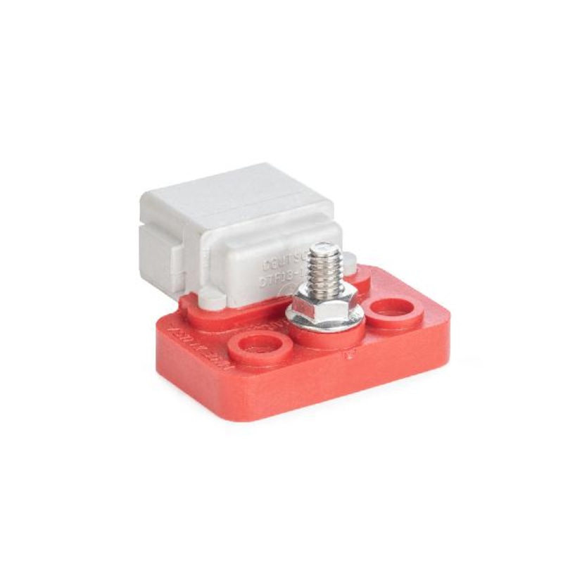SBB-12R – Sealed Buss Bar – 12 Cavity, Right Angle Bus , Red