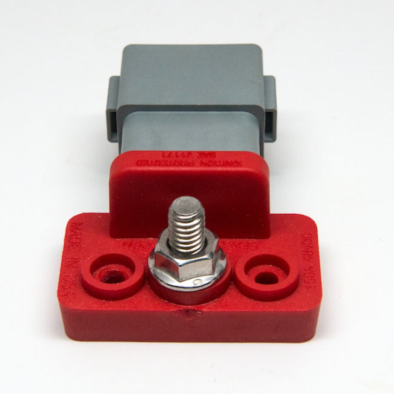 SBC-12R – 12 POS Right angle busbar, Red