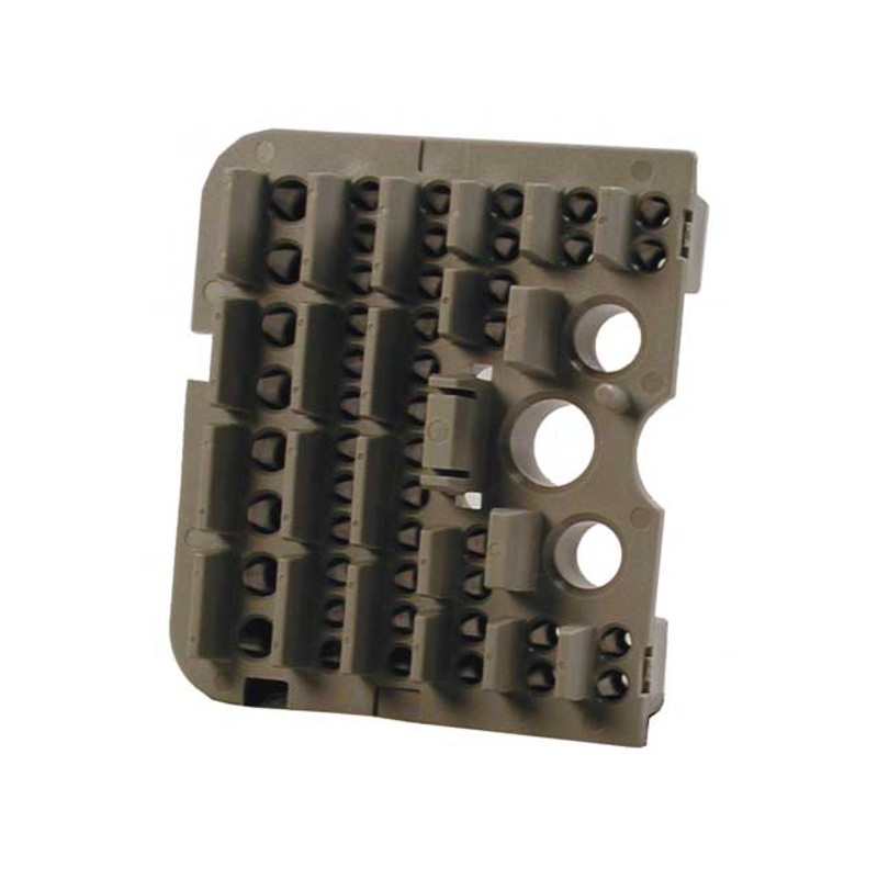 WB-51SAR – DRB Series – 51 Pin Receptacle Right Side Wedgelock – A Key, Grey