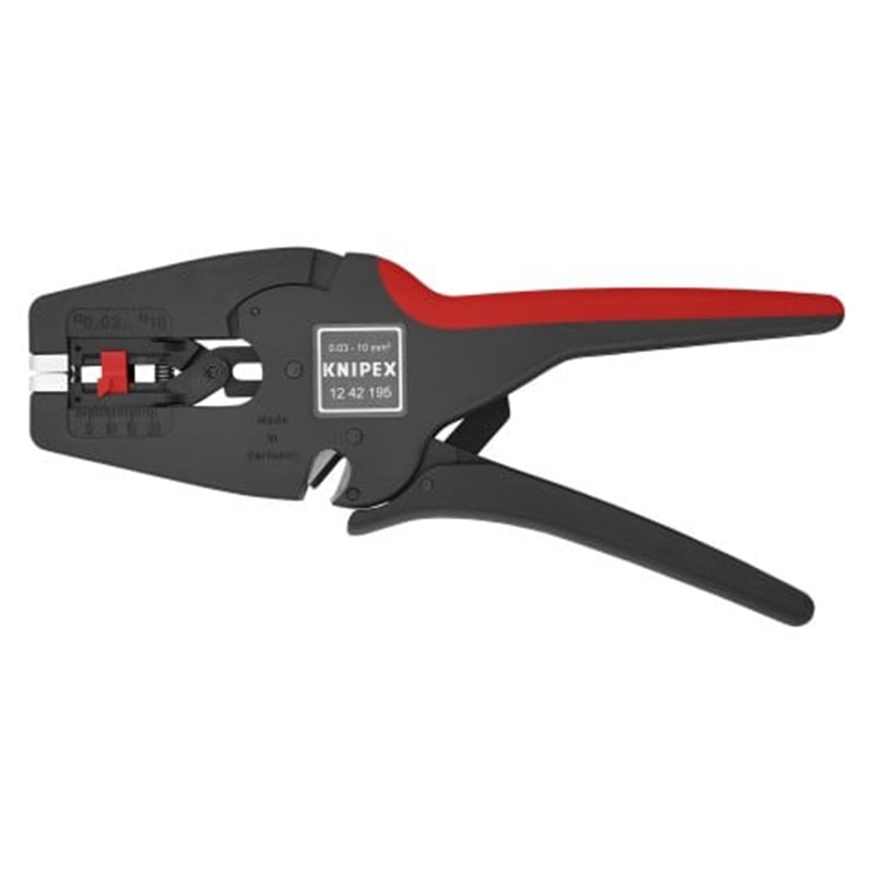 12-42-195  KNIPEX 7 3/4 Automatic Wire Stripper – 8-32 AWG