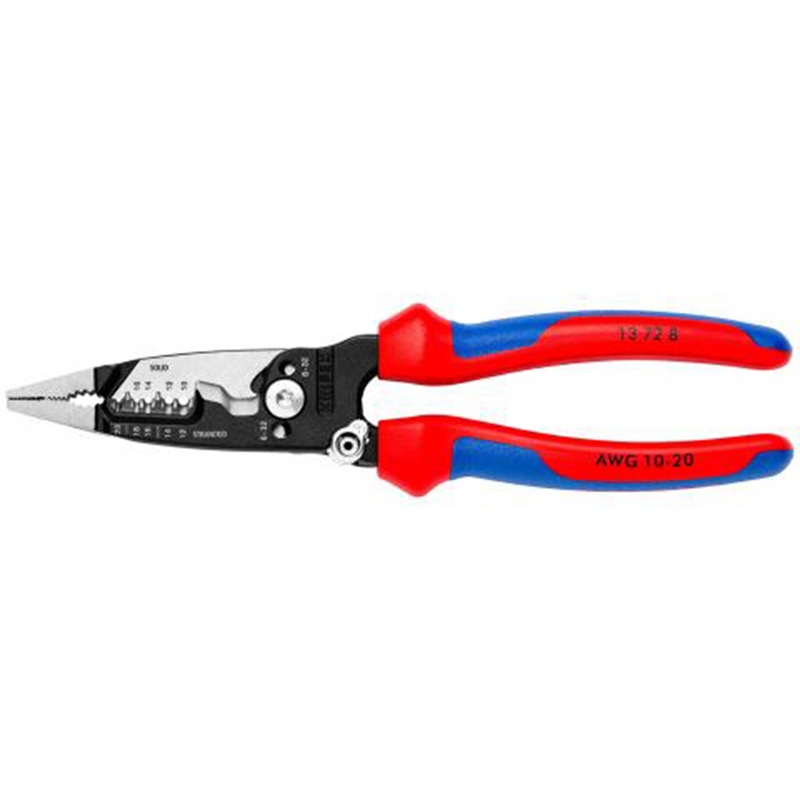 13-72-8 KNIPEX Forged Wire Stripper – 10-20 AWG with Multicomponent Handle
