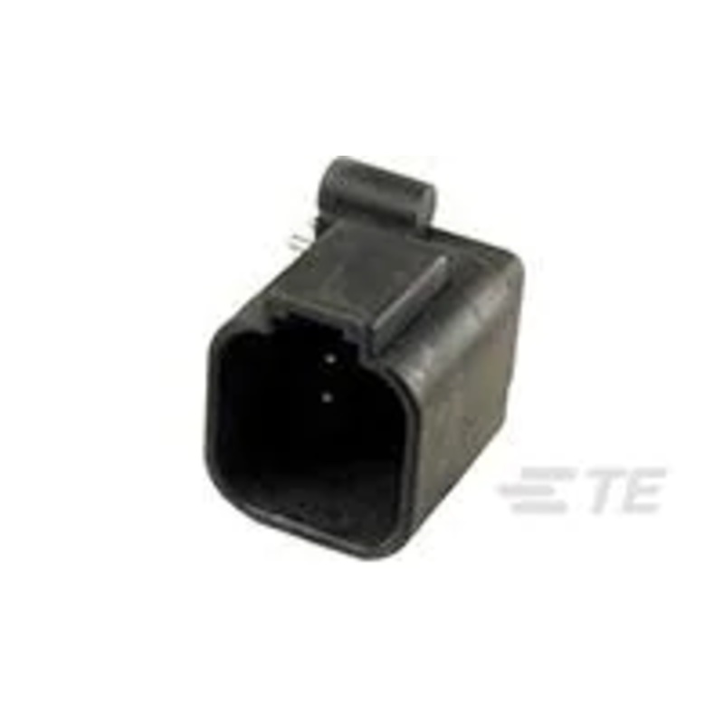 DTF13-6P – DT Series- Receptacle- 6 Cavity, PCB Mount, Black