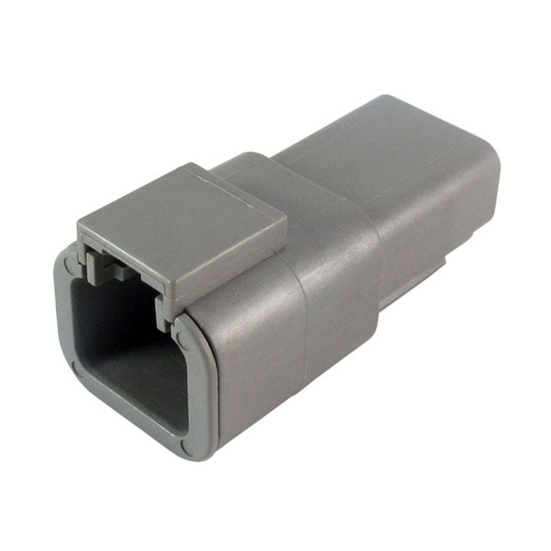 DTP04-2P-C015- DTP Series- 2 Pin Receptacle, Reduced Dia. Seal, Gray