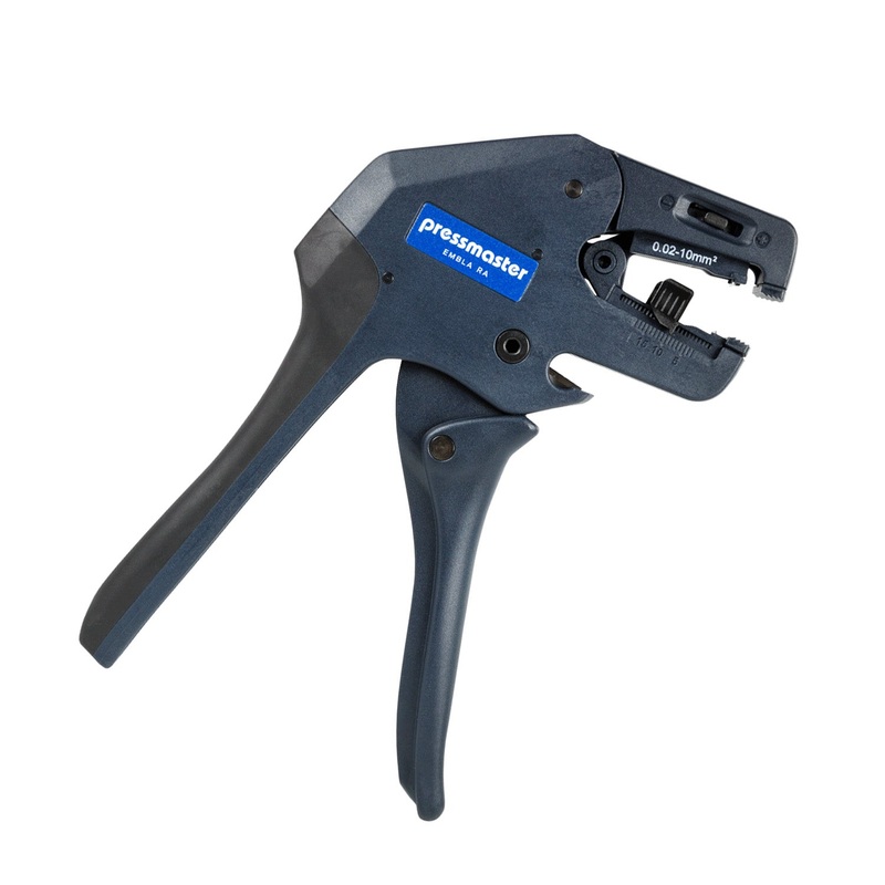 EMBLA RA SBC – Self-Adjusting Wire Stripper – 8-34 AWG – Straight Blade – Pistol Grip
