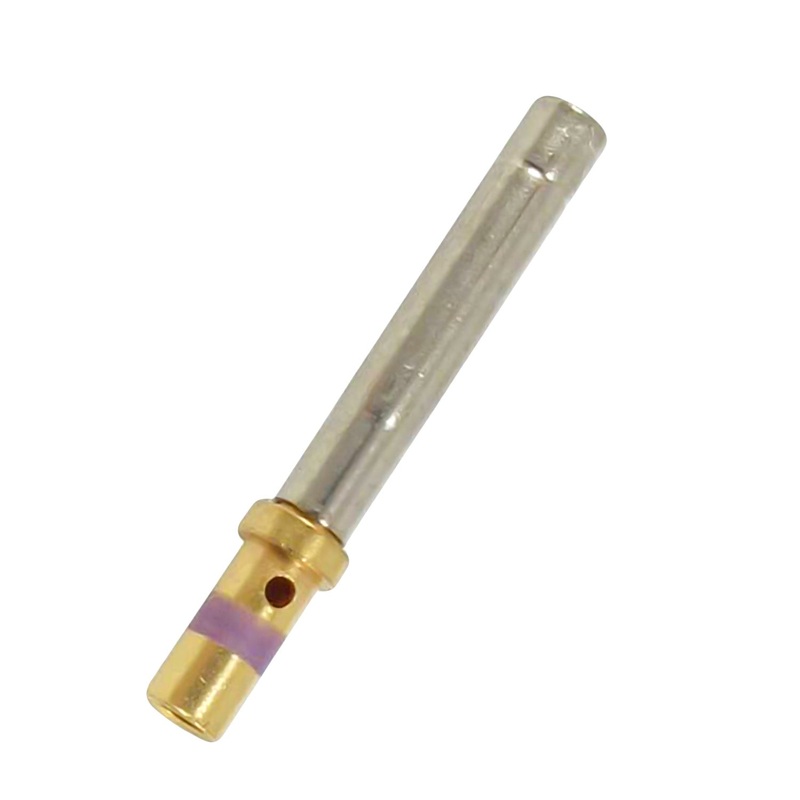 0462-005-2031 – Solid Socket – Size 20 – 16-18 AWG, 7.5 Amps, Purple Stripe, Gold Plated