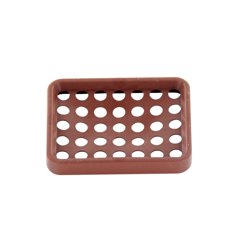 0513-011-7006 – DRC Series – 70 Cavity Plug Front Seal –  Silicone Rubber, Orange