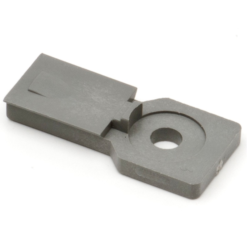 1011-027-0805 – DT Series – Plastic Mounting Clip – Fits 8 Cavity, Gray