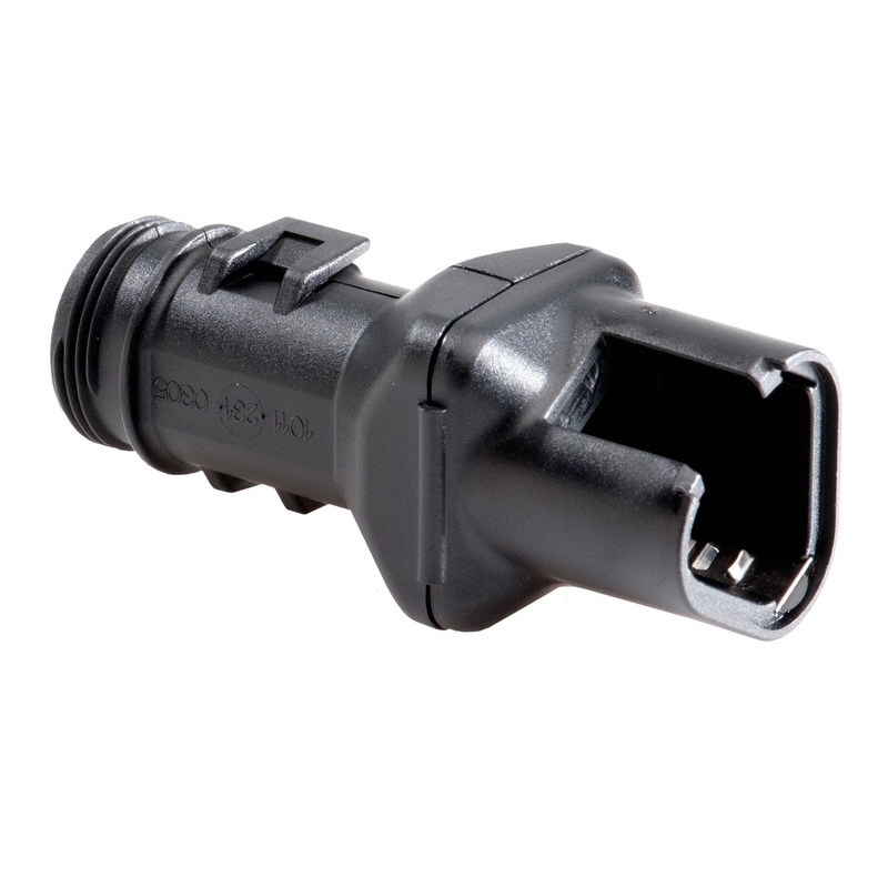 1011-231-0305 – DT Series – Backshell for 3 Cavity Plug – Straight, Black
