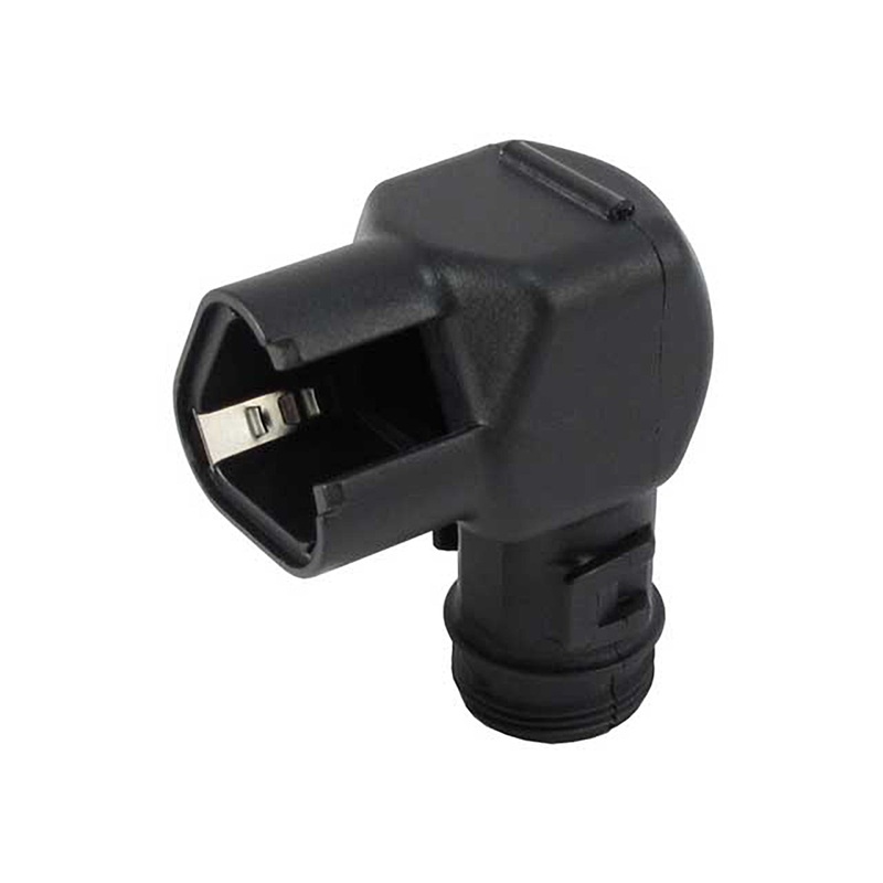 1011-232-0305 – DT Series – Backshell for 3 Cavity Plug – Right Angle, Black
